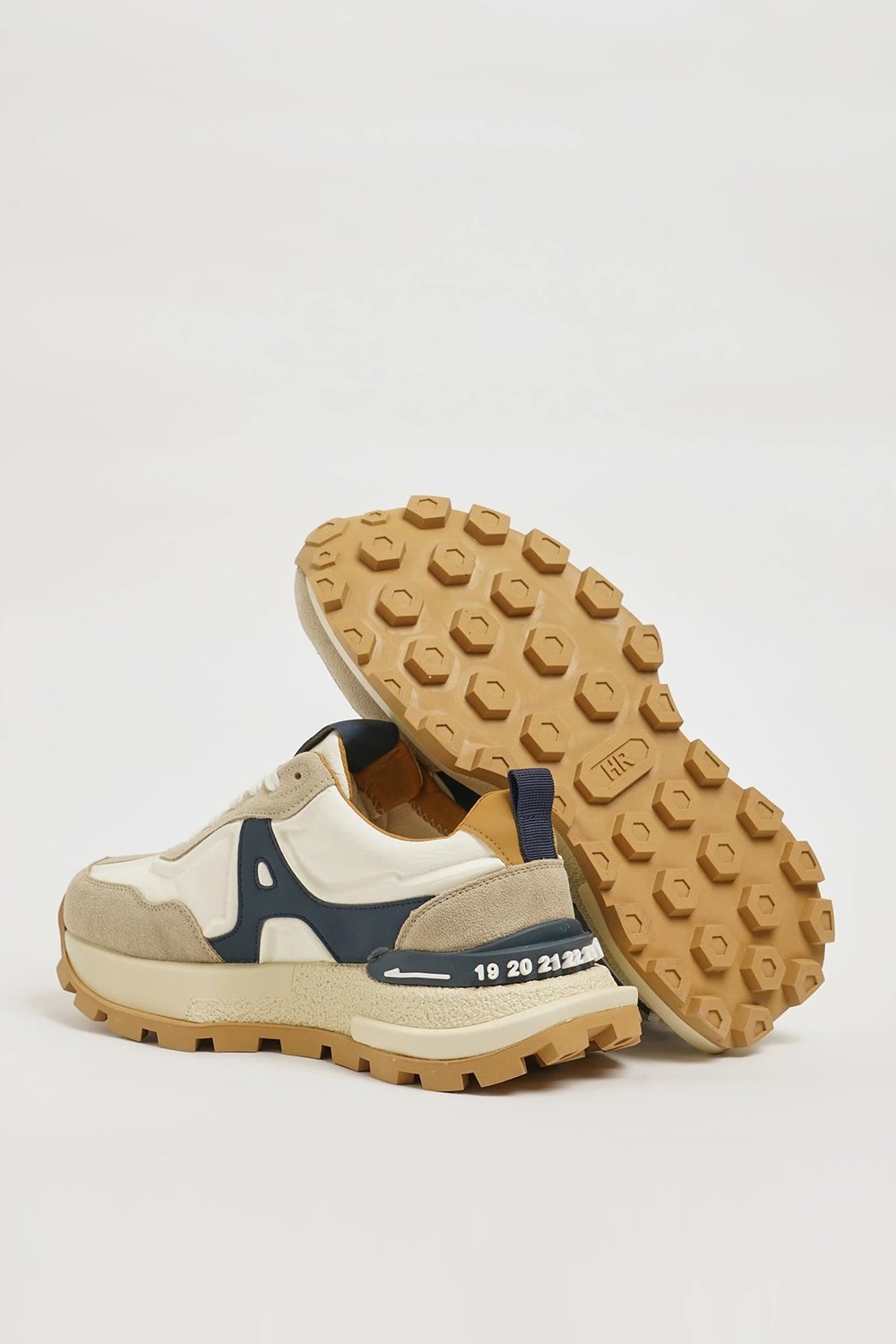 Oswin Model İthal Taban Kombinasyonlu Deri Sneaker Ayakkabı - BEYAZ