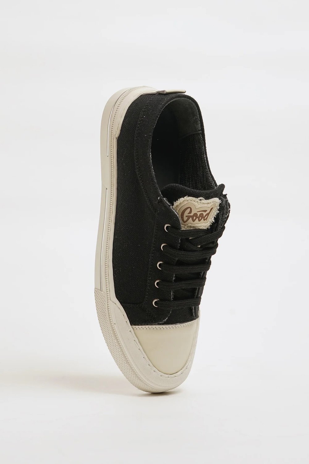Ozzy Model Keten Kumaş Eva Taban Sneaker Ayakkabı - SİYAH
