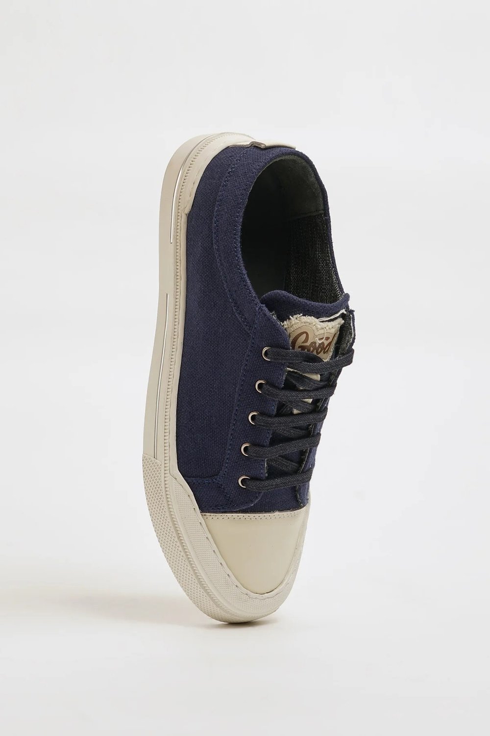 Ozzy Model Keten Kumaş Eva Taban Sneaker Ayakkabı - LACİVERT