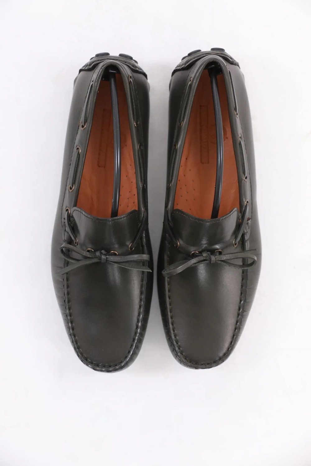 Rock Model Kauçuk Taban Natural Deri Loafer Ayakkabı - HAKİ