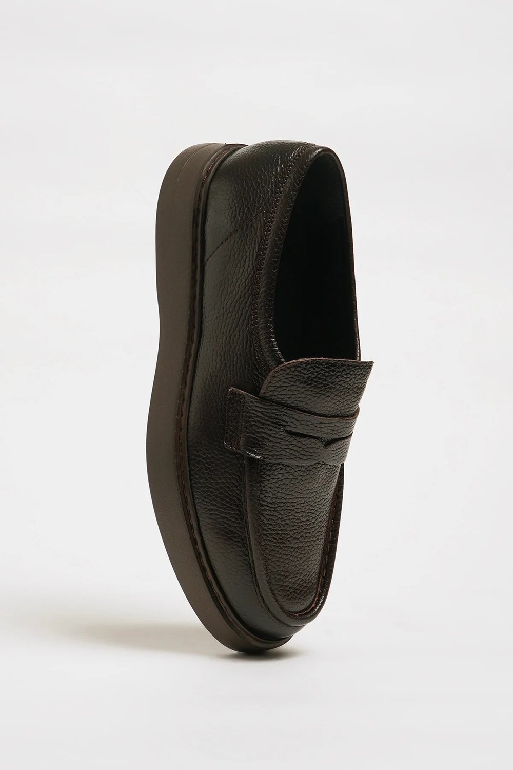 Smith Model Hakiki Floater Deri Eva Taban Casual Ayakkabı - KAHVERENGİ