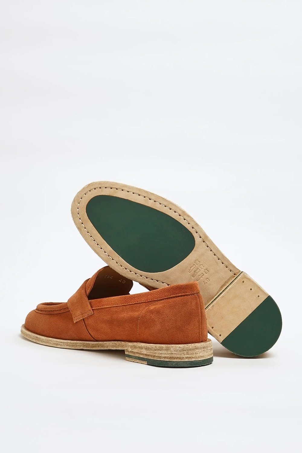 Tony Model Hakiki Süet Deri Kösele Taban Loafer Ayakkabı - KİREMİT