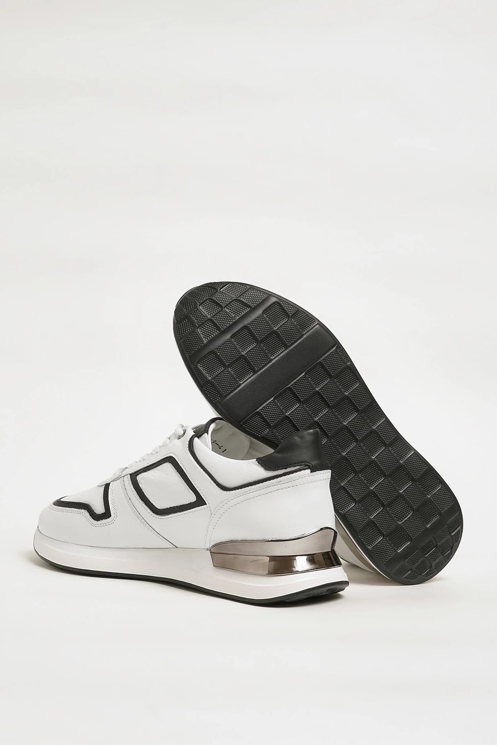 Walls Model Hakiki Kombinasyonlu Deri İthal Taban Sneaker Ayakkabı - BEYAZ
