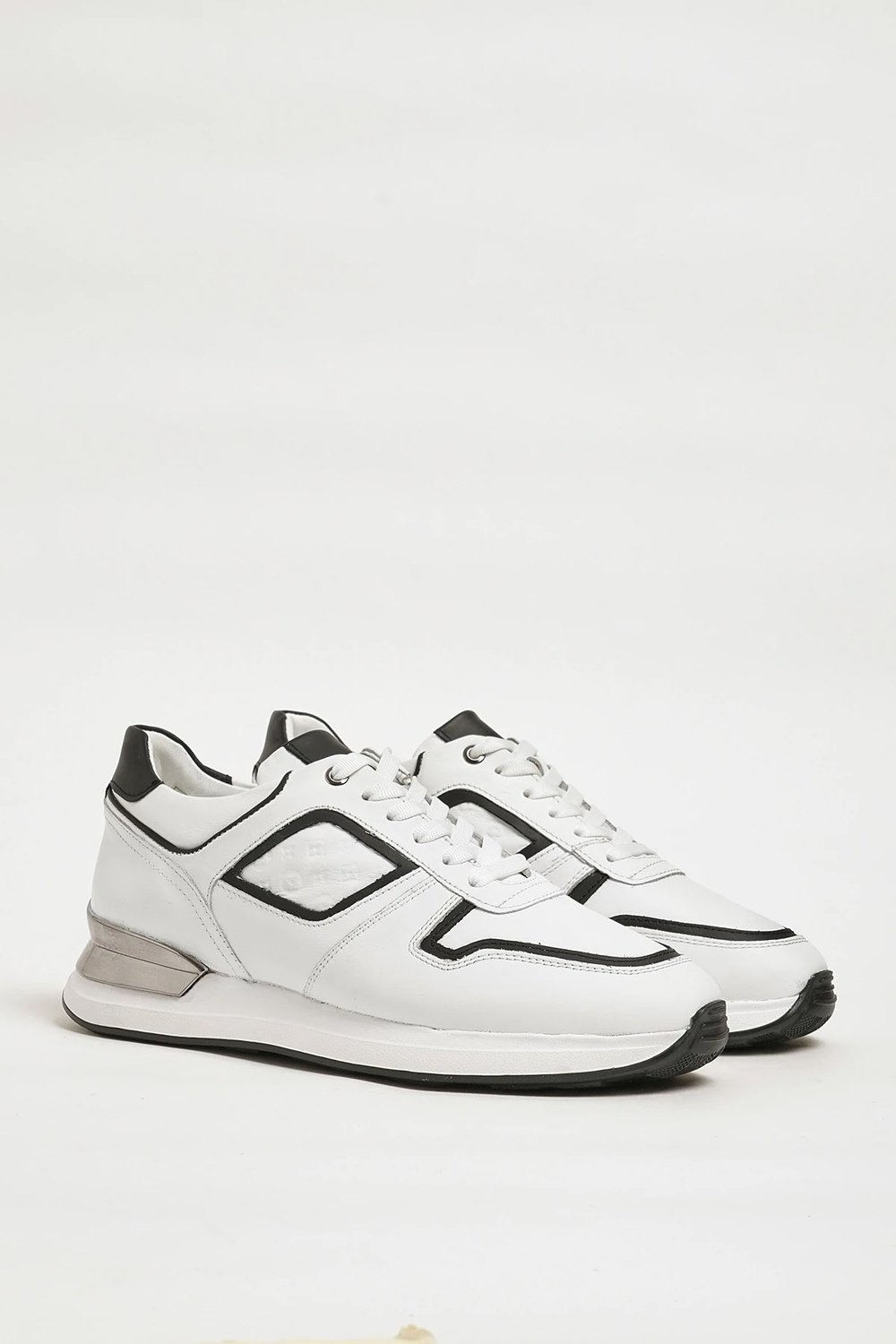 Walls Model Hakiki Kombinasyonlu Deri İthal Taban Sneaker Ayakkabı - BEYAZ