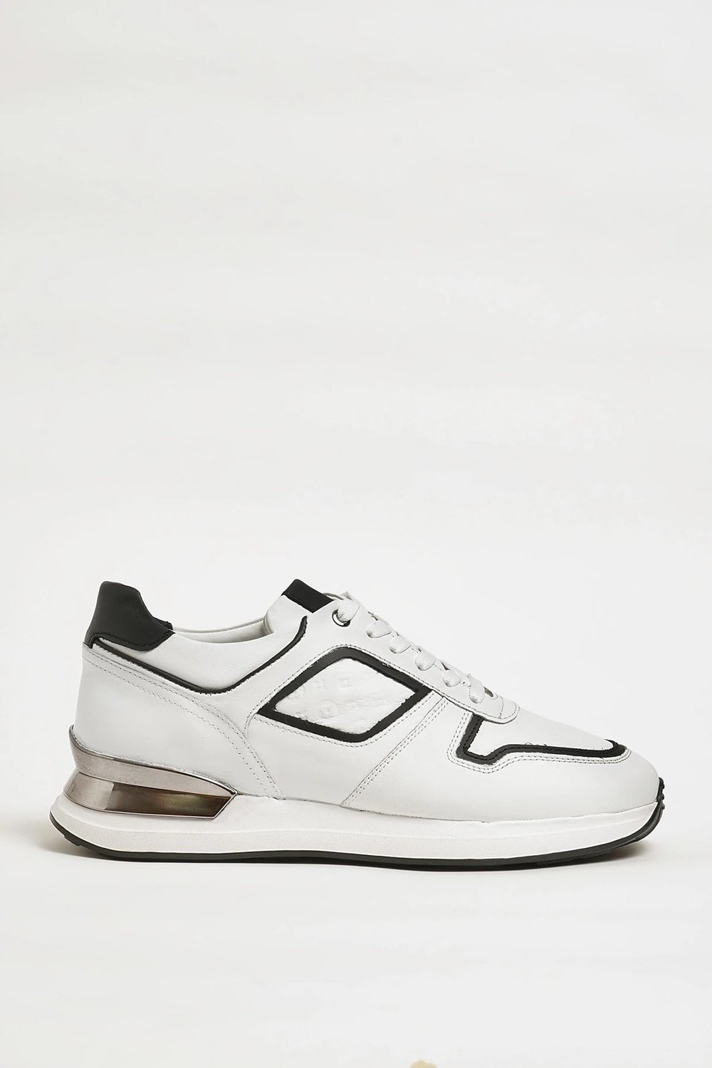 Walls Model Hakiki Kombinasyonlu Deri İthal Taban Sneaker Ayakkabı - BEYAZ