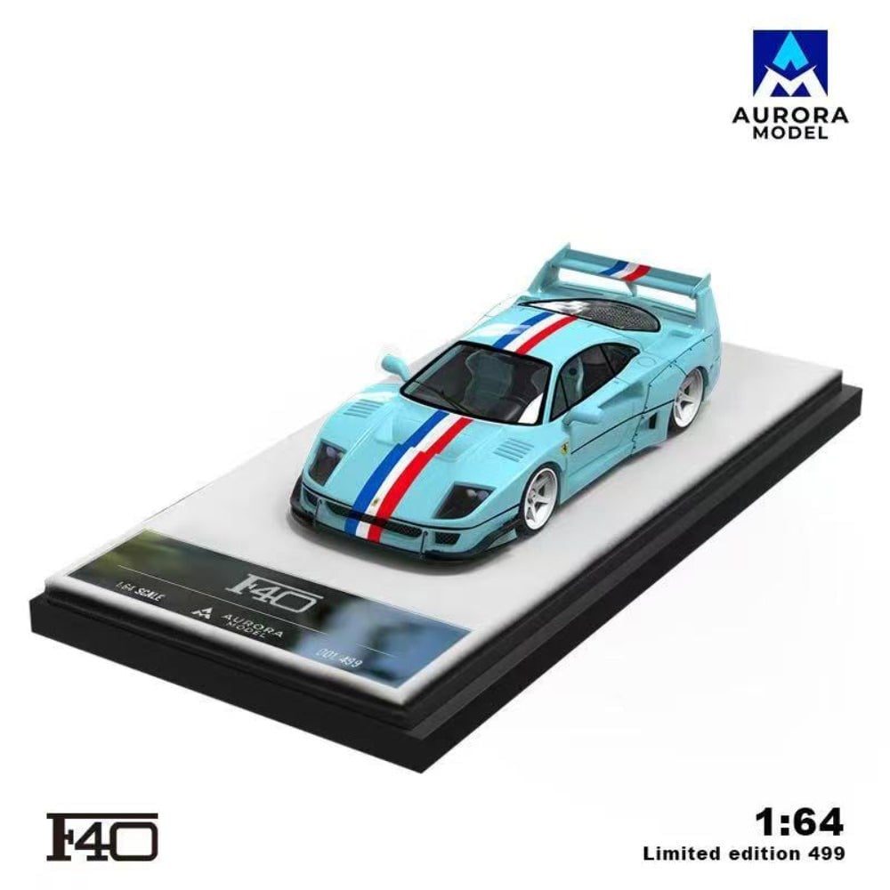 Aurora Model 1:64 Ferrari F40 Tiffany - Figürsüz Versiyon