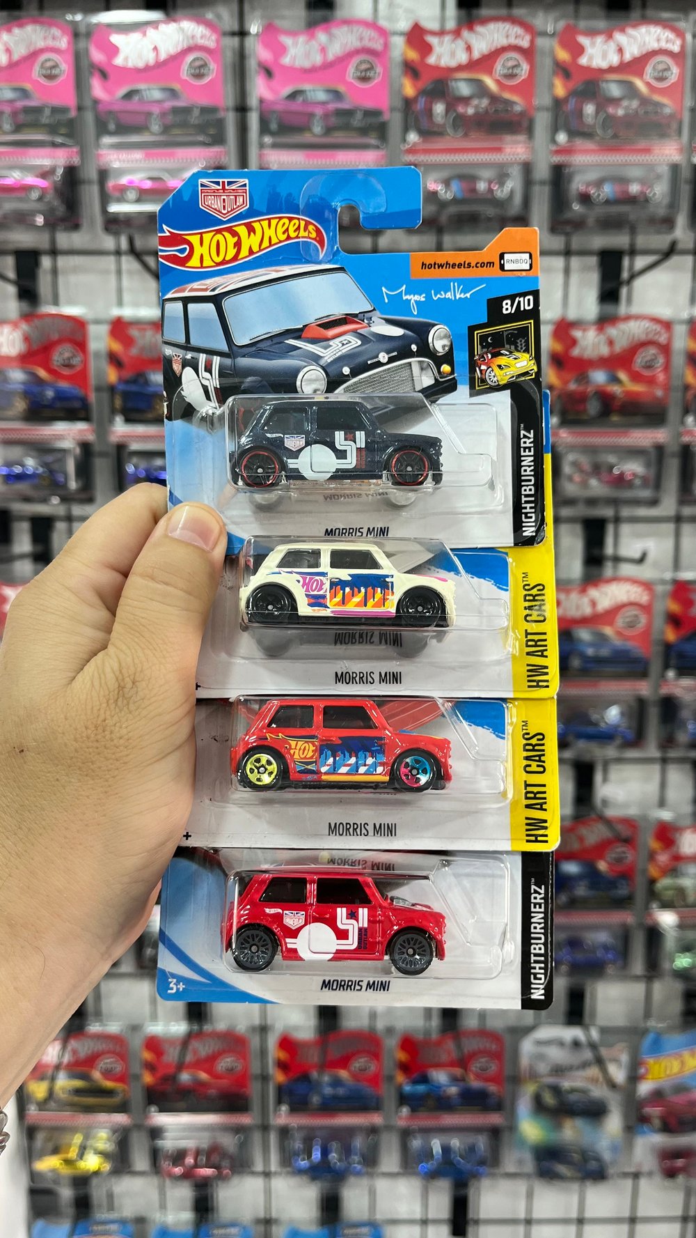 Hot Wheels 4'lü Lot 2016-2018- Kartonet Yıpranmaları Mevcut