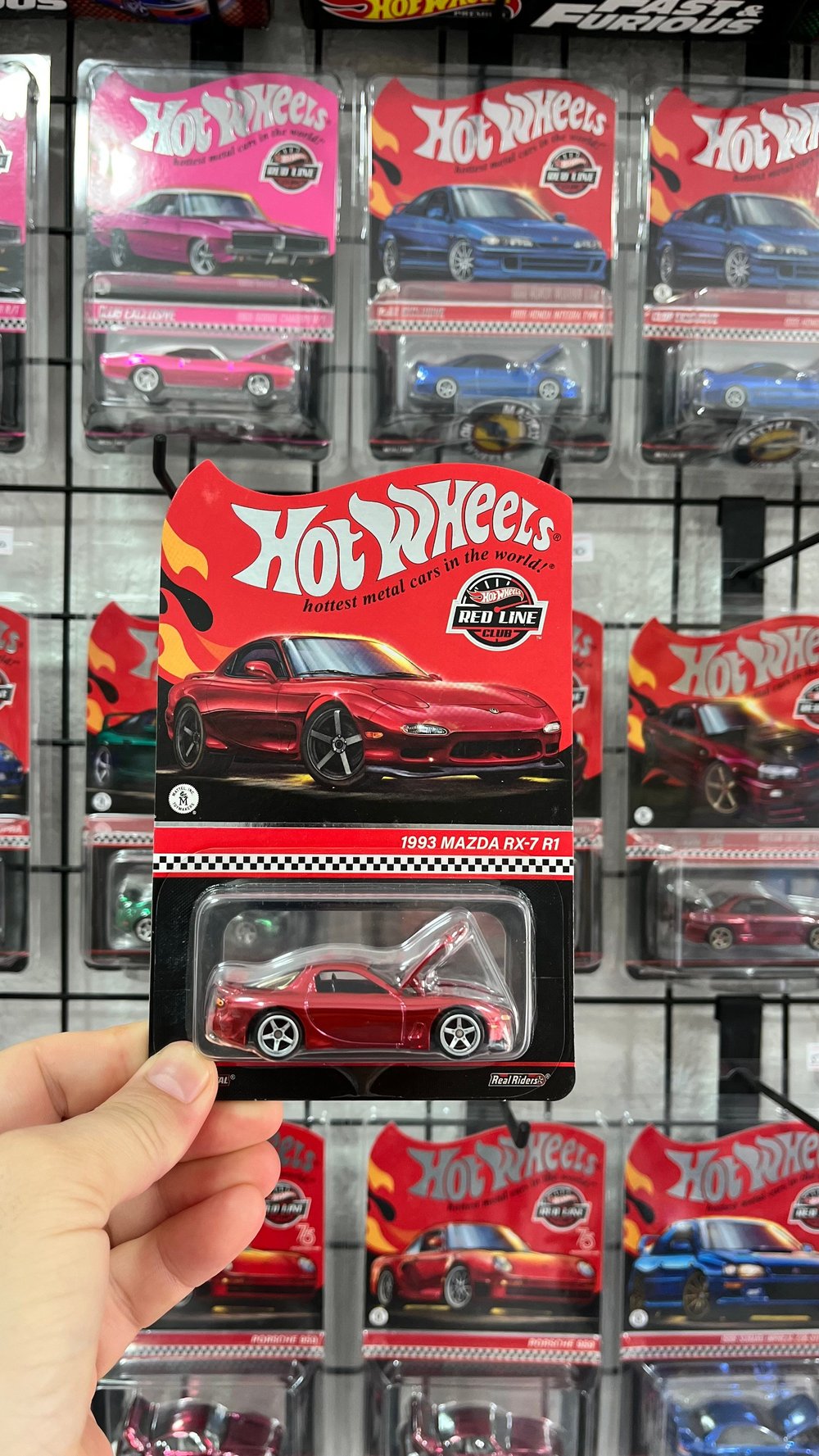 Hot Wheels RLC 1993 Mazda RX-7 R1 Red 