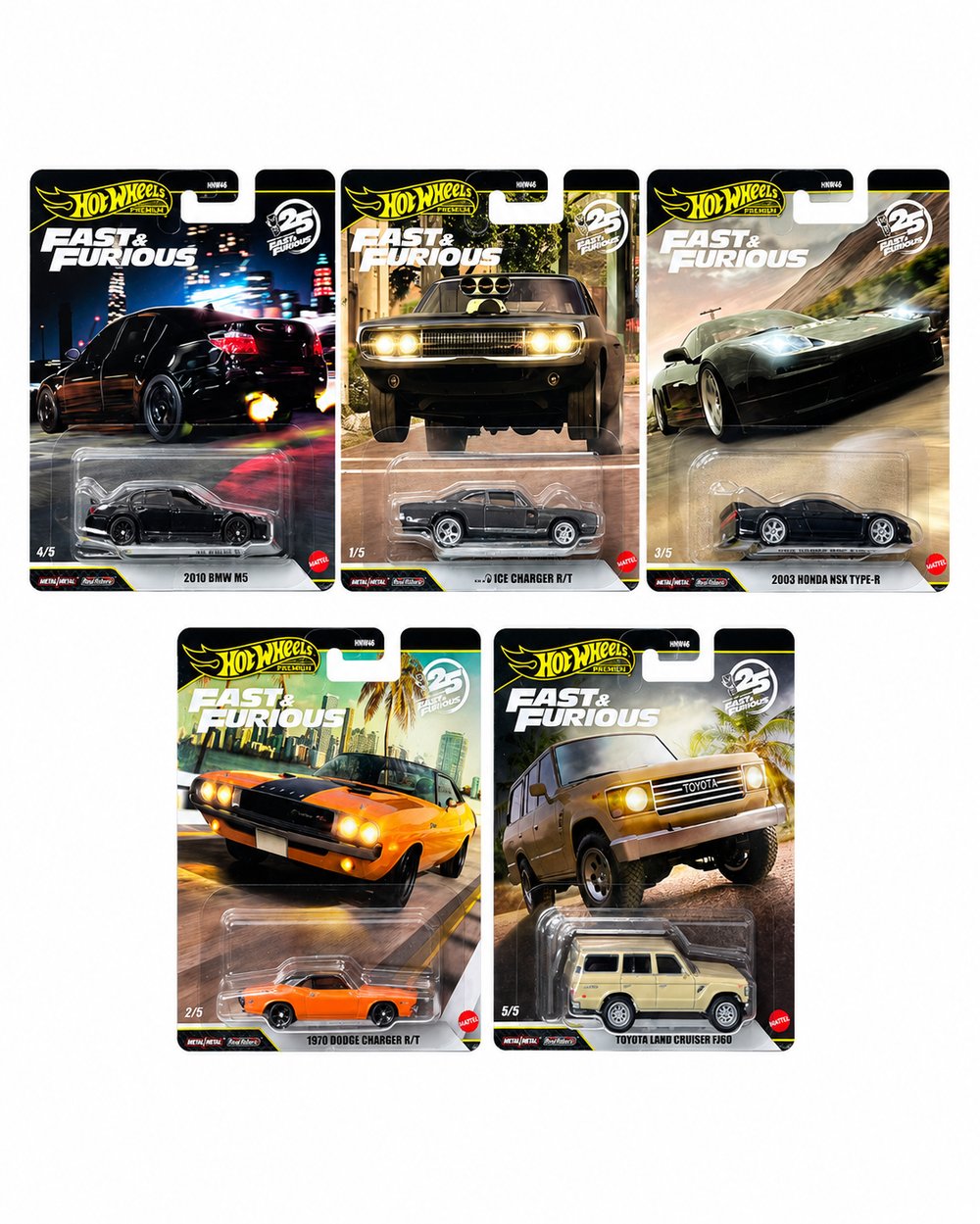 Hot wheels yeni FF serisi 5'li set