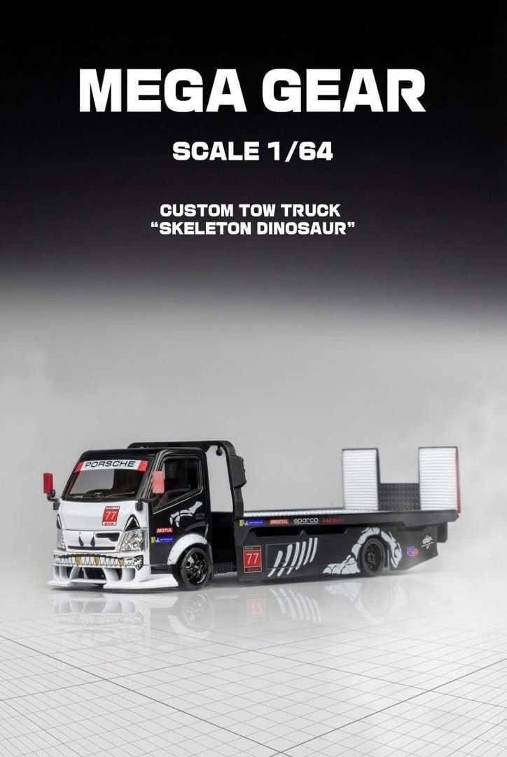 Mega Gear 1/64 MG Trailer Bone Dragon Metallic Black