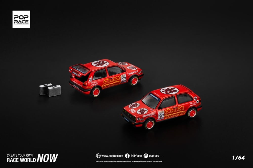 Pop Race 1/64 Golf GTI MKII Demon Tweeks Btcc 1988 