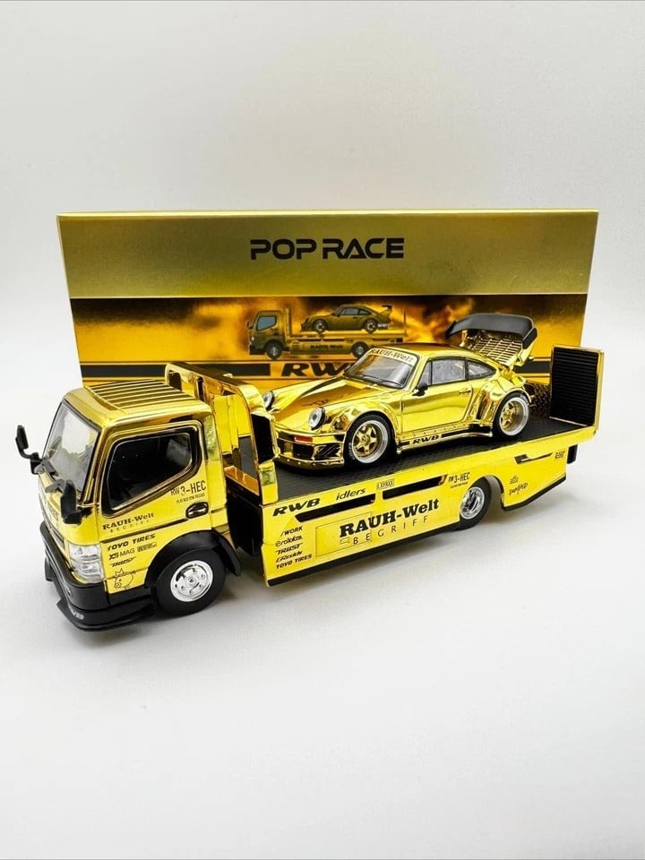 POPRACE 1:64 HEC EXCLUSIVE RWB 930 PLUS RWB TRUCK SET