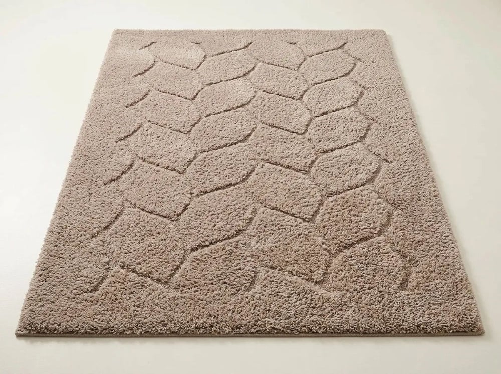 80x150 cm Geniş Ebat %100 Pamuk Banyo Paspası ve Halısı - Vizon