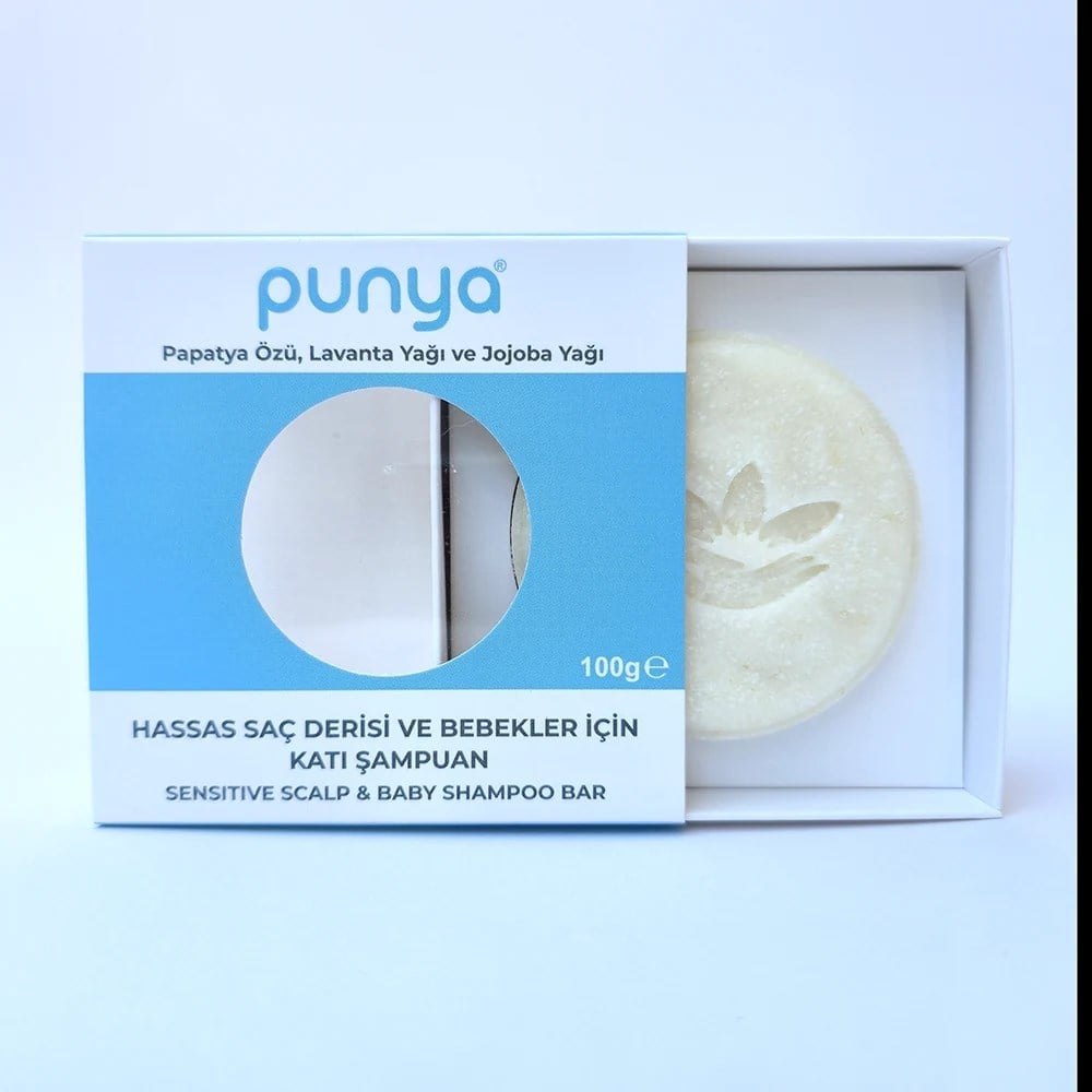 Punya Hassas Saç Derisi ve Bebekler için Nazik Katı Şampuan