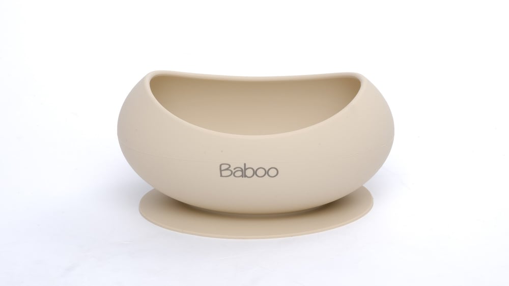 Baboo Bej Silikon Vakumlu Bebek Kasesi