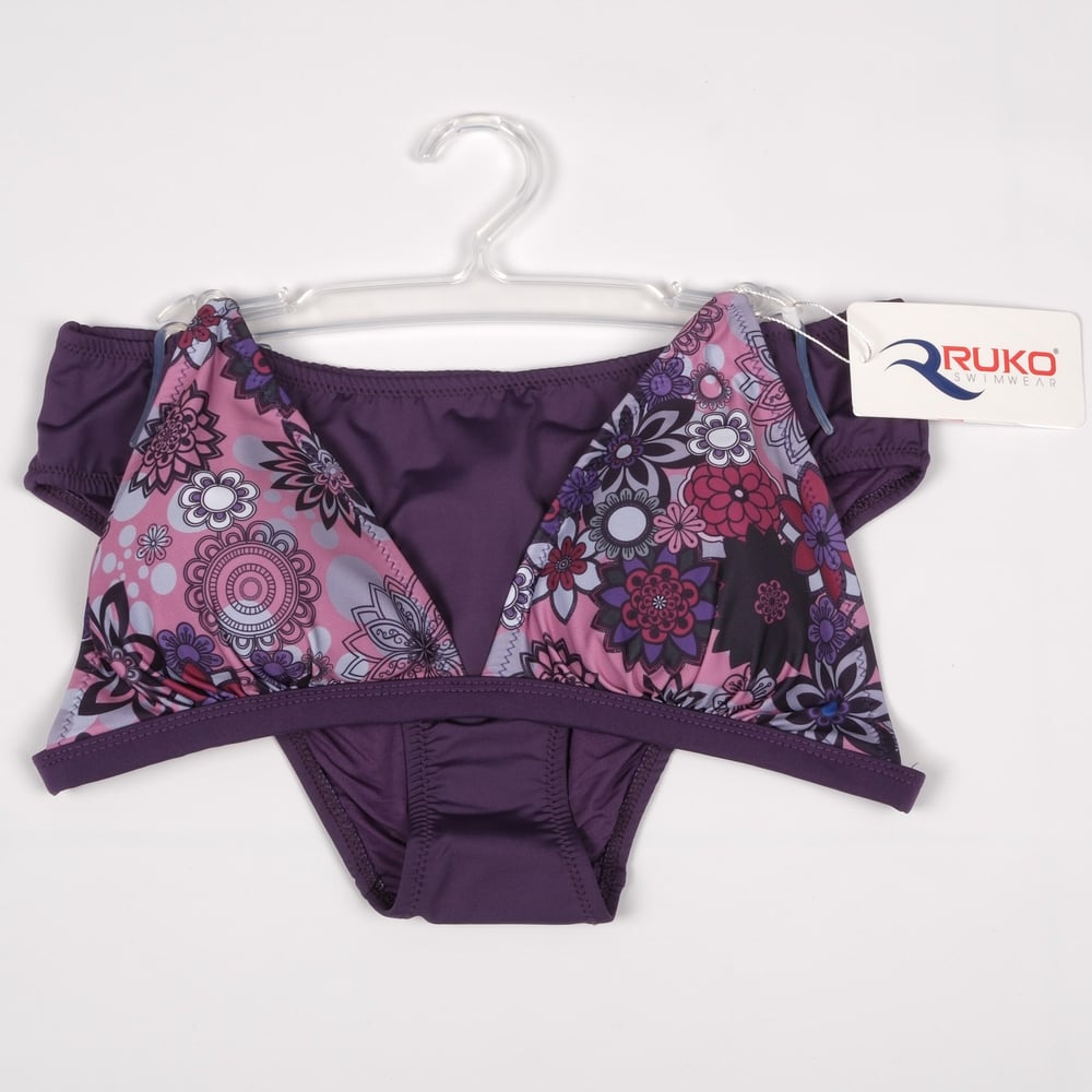 Ruko Desenli Bikini Takımı Mor
