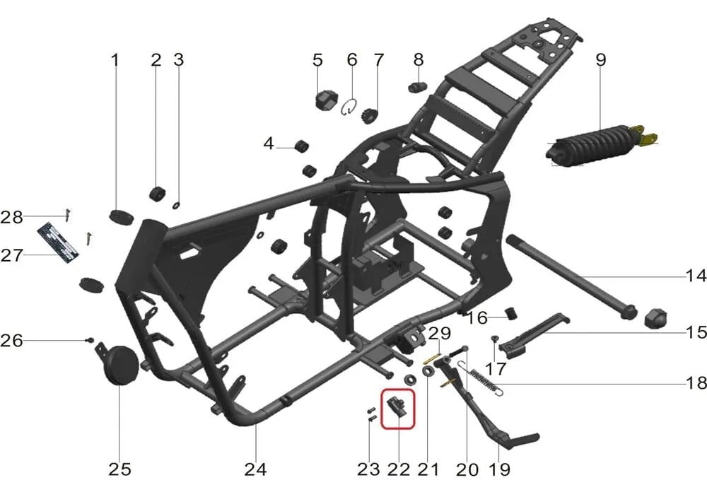 REGAL RAPTOR PİLDER 250 YAN SEHPA MÜŞÜRÜ
