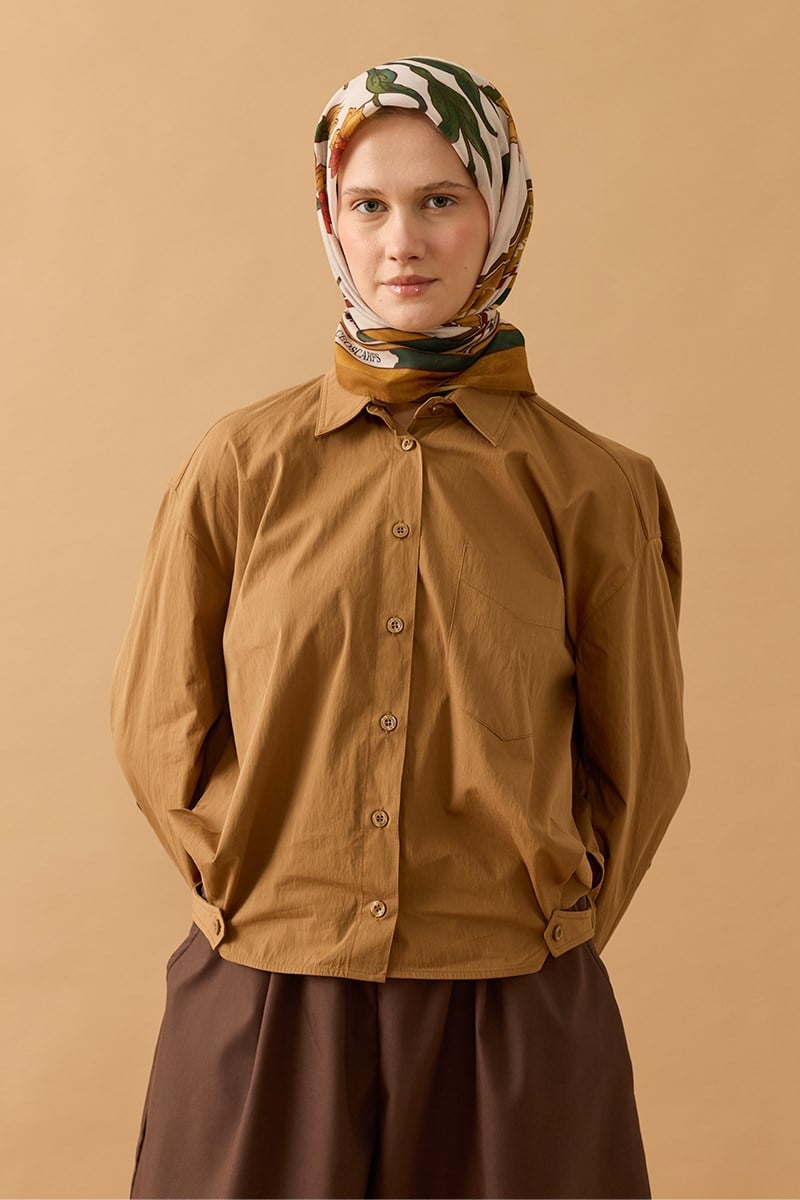 Amber Pamuk Eşarp