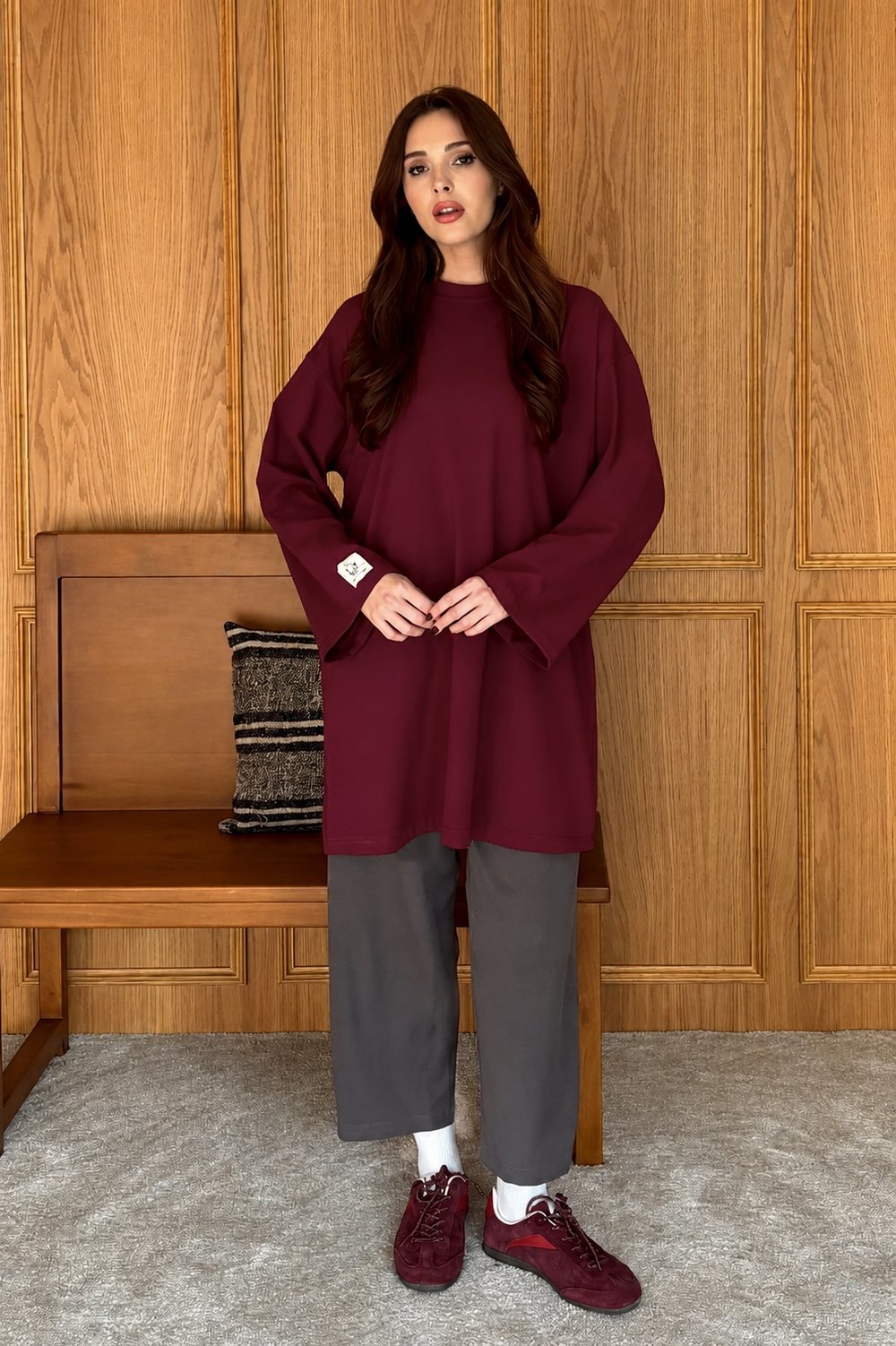 Bordo Body Tunik