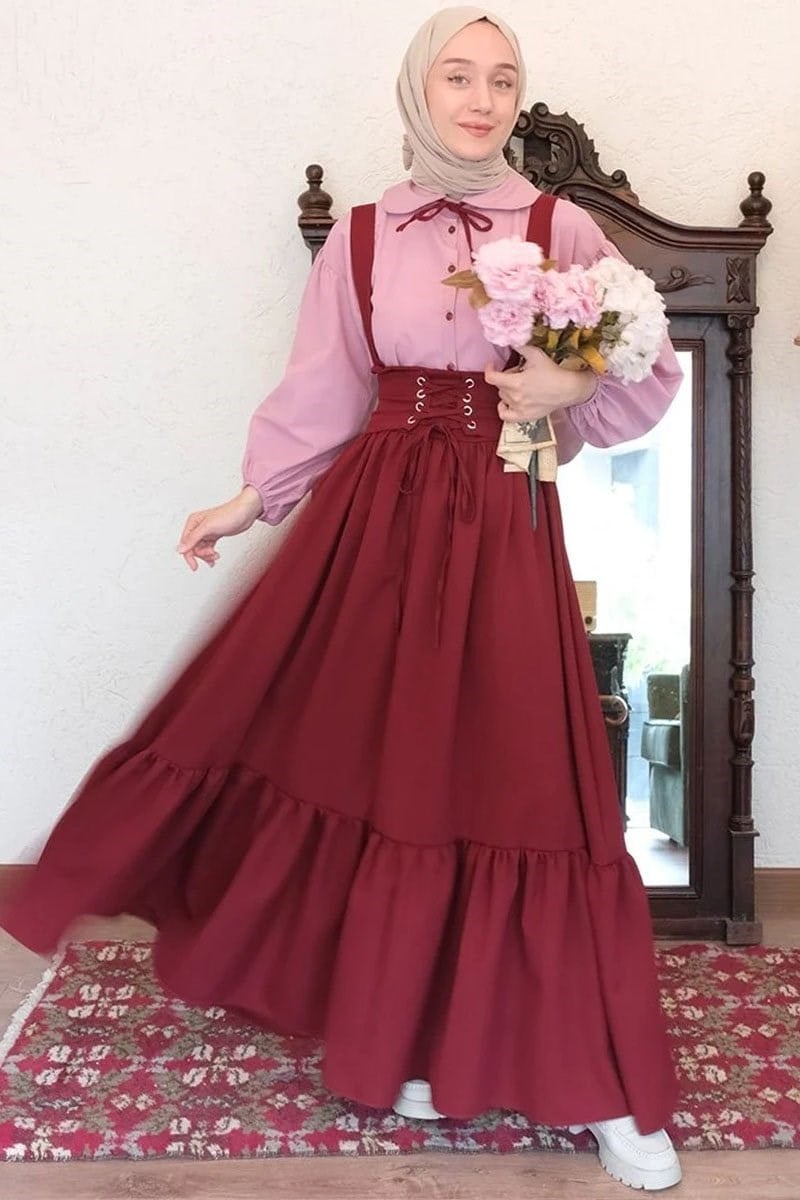 Bordo Kuşgözlü Jile