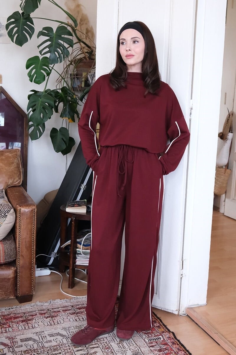 Bordo Oysho Biyeli Takım