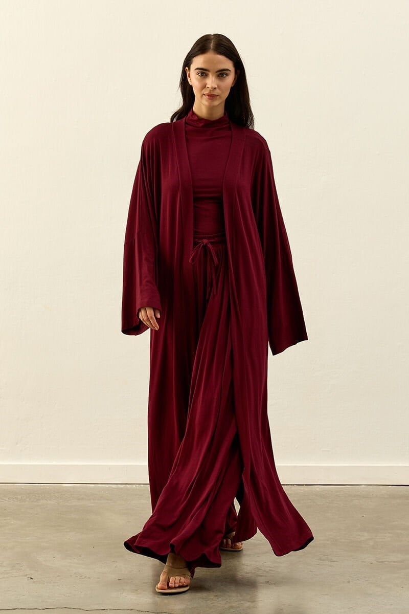Bordo Viskon Kimono