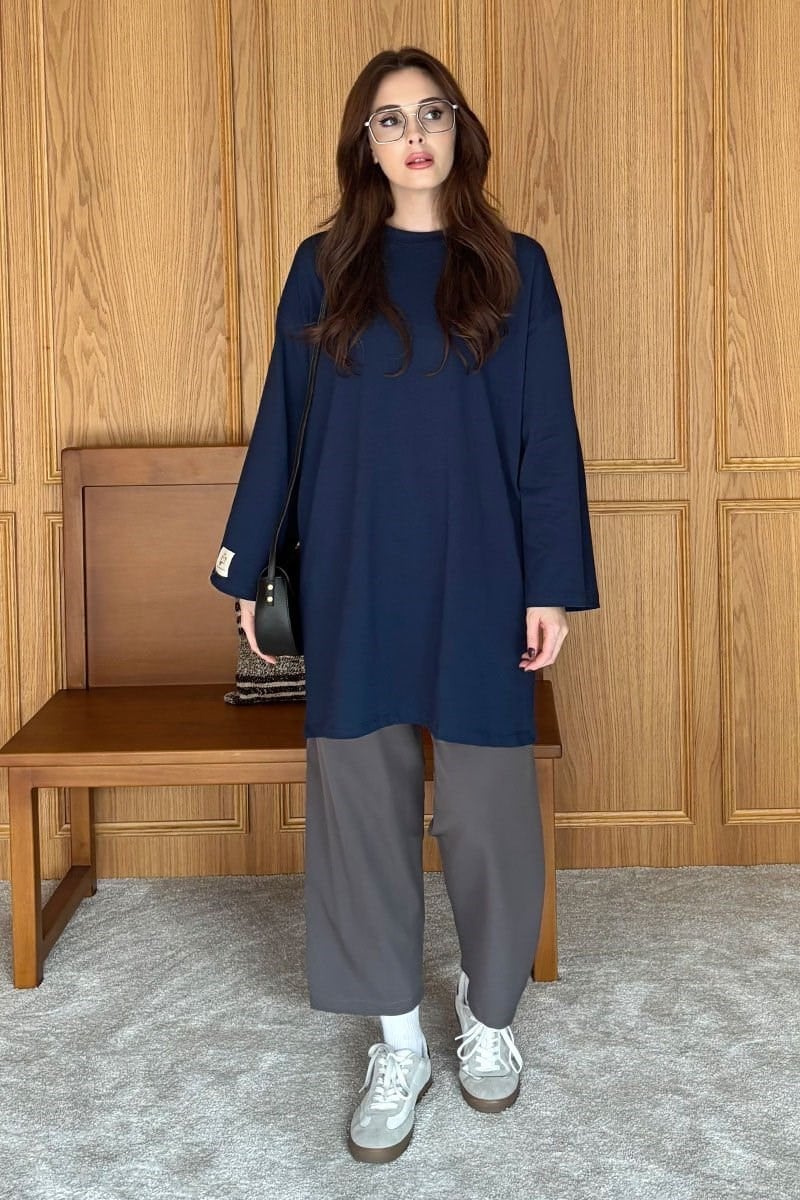 Lacivert Body Tunik