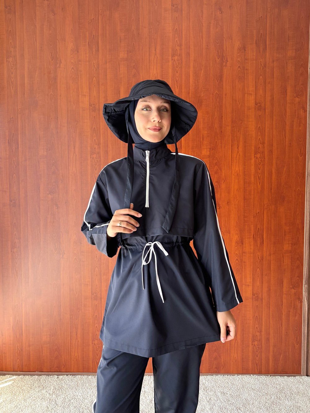 Lacivert Haşema Şapka