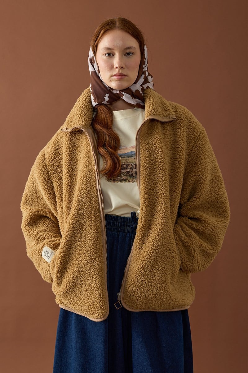 Taba Peluş Mont