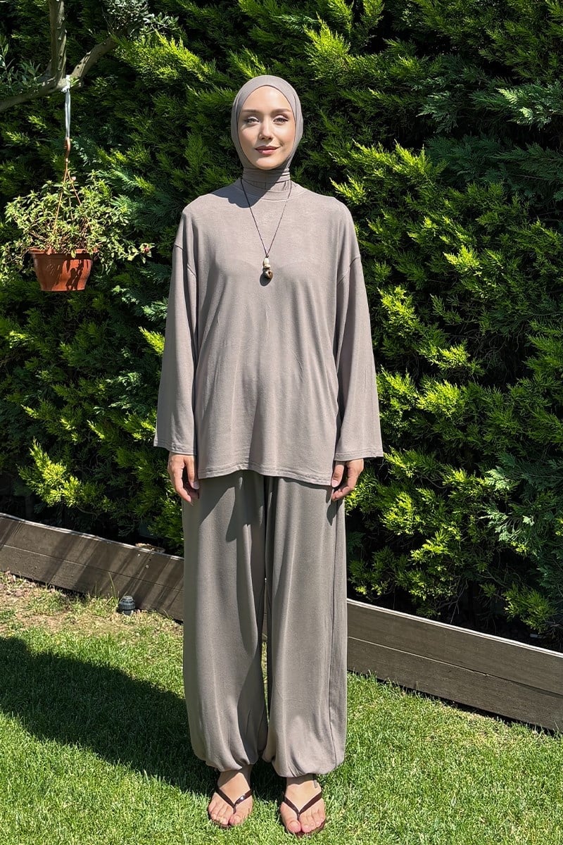 Vizon Ring Viskon Şalvar Pantolon