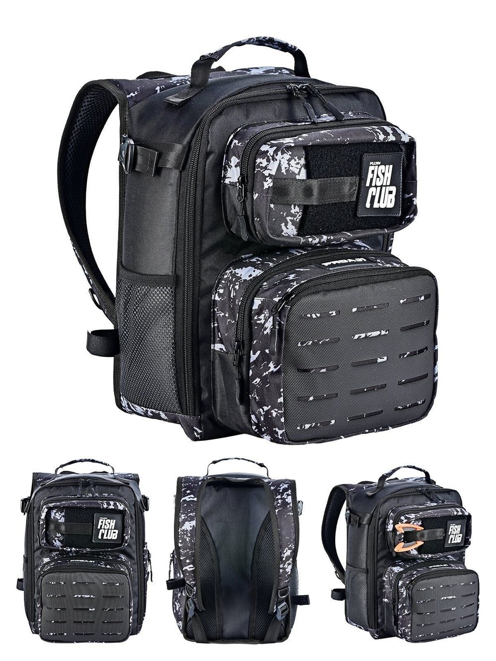 Fujin ProAji Back Pack Black Camo Balıkçı Sırt Çantası