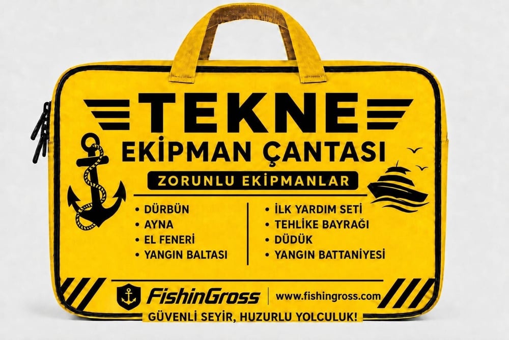 Tekne Ekipman Çantası – 8 Parça Zorunlu Ekipman Seti ⚓
