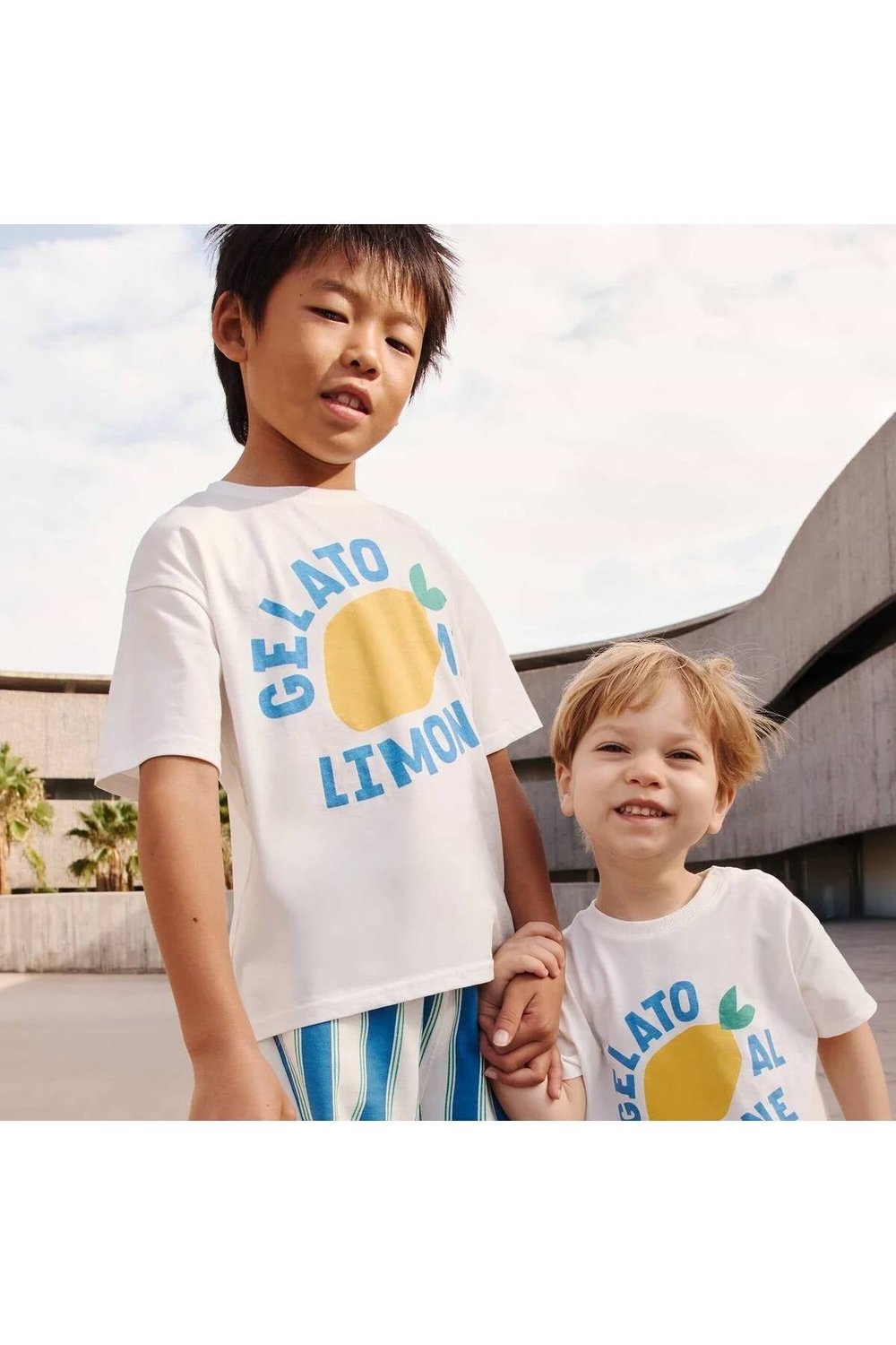 Limon Baskılı T-shirt Şort Erkek Çocuk İkili Takım