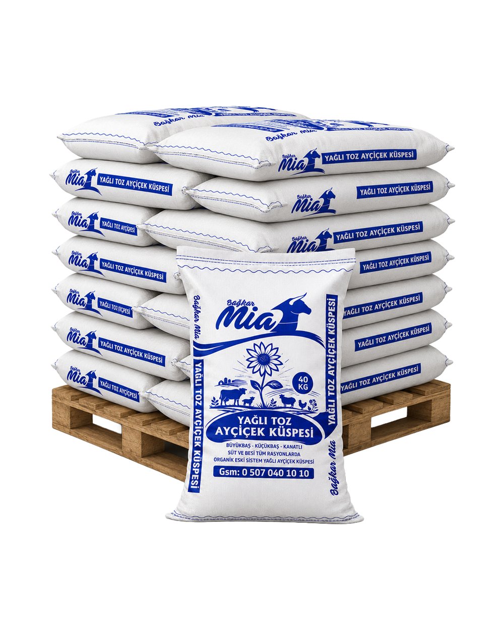 1000Kg Promia Ayçiçek Küspesi (25 Adet X 40 KG) 