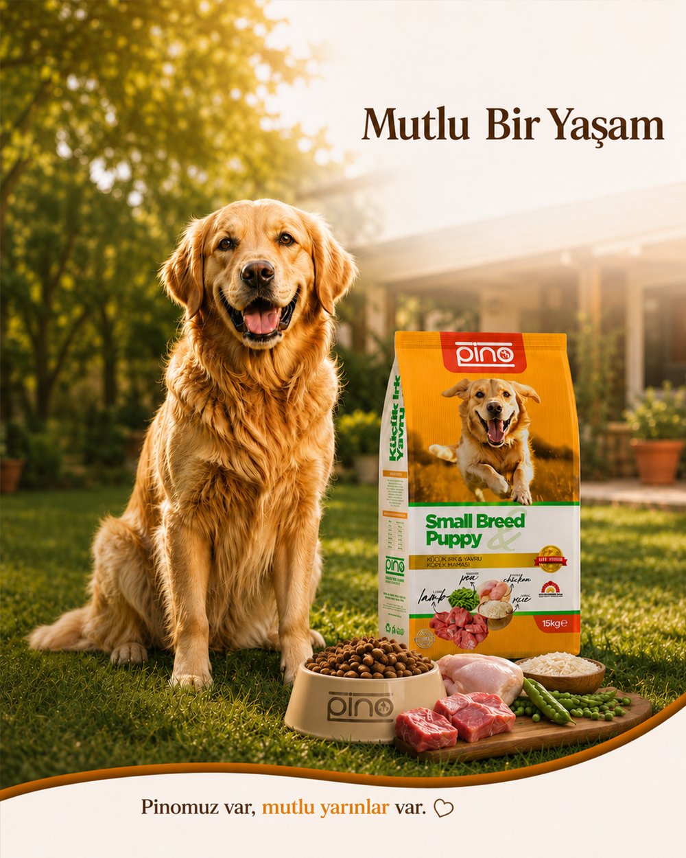 Pino Küçük Yavru Köpek Maması Kuzu & Tavuk 15 Kg