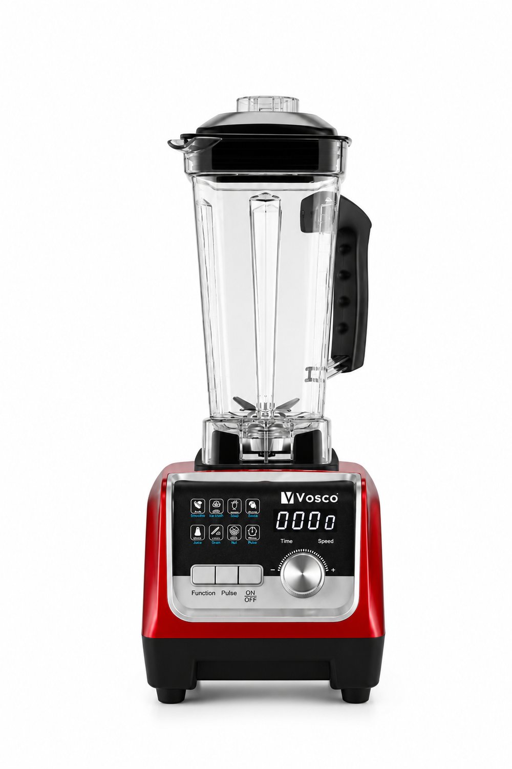 Vosco Bar Blender Pro Dijital 2 Lt Buz Kırıcılı 2200W Kırmızı