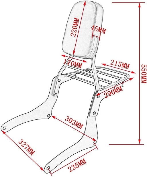 Kawasaki Vn 900 Sissy Bar