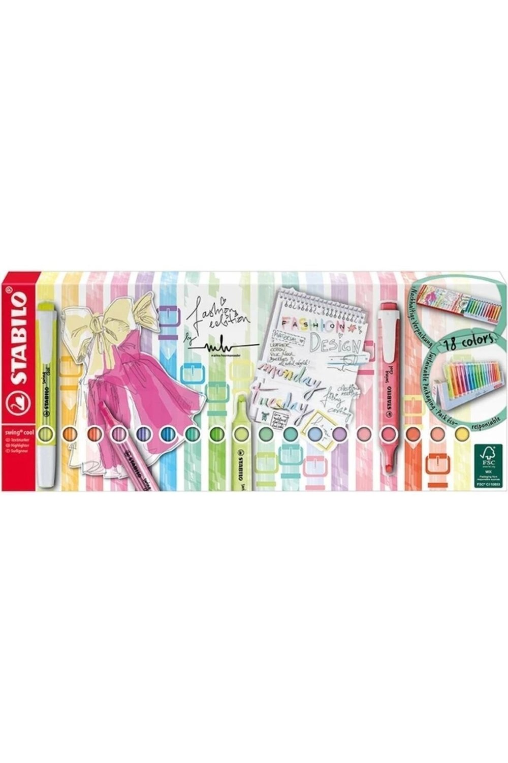 - İşaretleme Kalemi - swing cool - 8 Neon, 10 Pastel