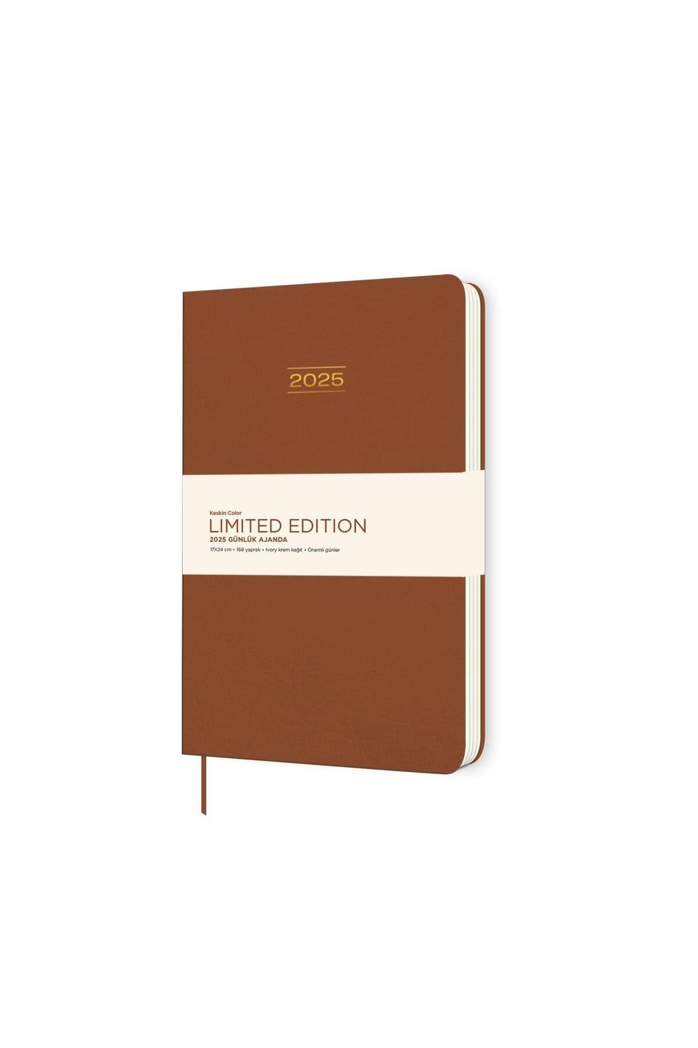 2025-17*24 Ciltli Limited Edition Günlük Ajanda - Kahverengi