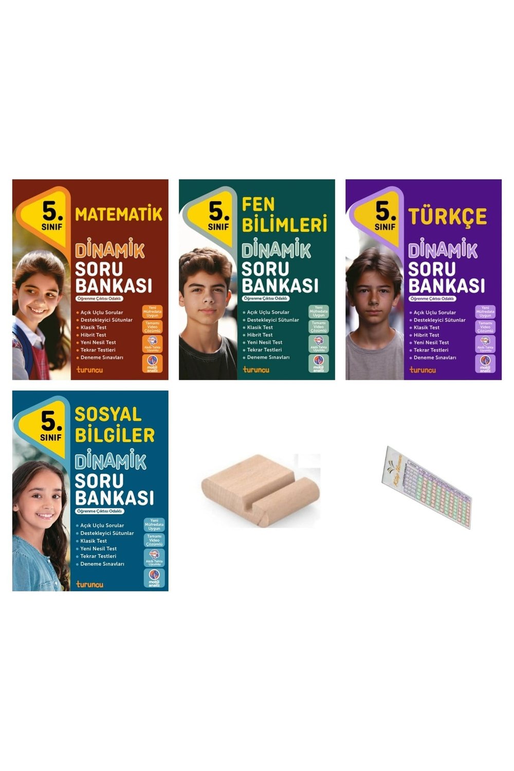 5.Sınıf Dinamik Matematik Sosyal Fen Bilgisi Türkçe 2026 Maarif Müfredat+Telefon Tutucu+Çözüm Ayracı