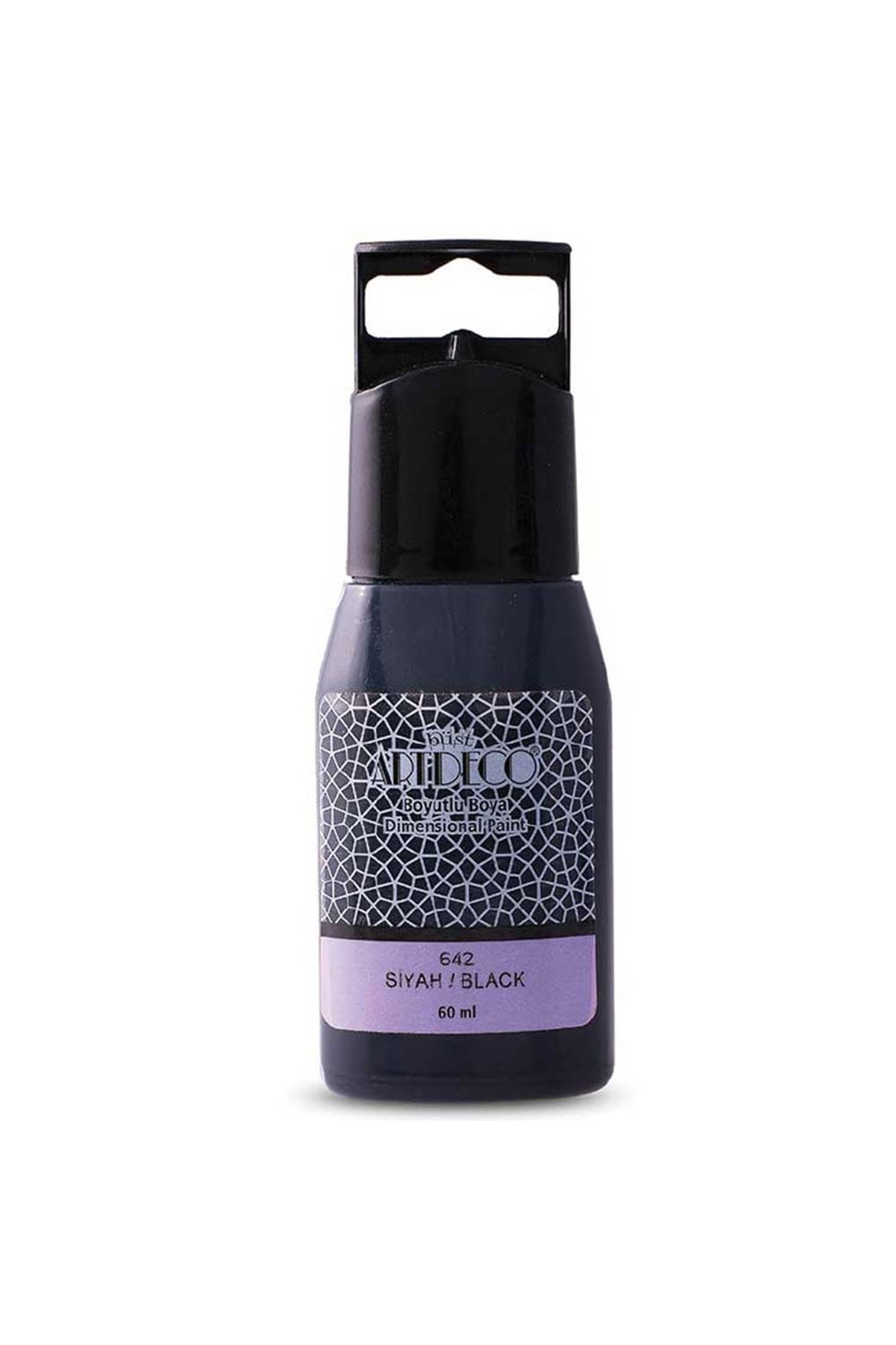 Boyutlu Boya 60ml Siyah 642