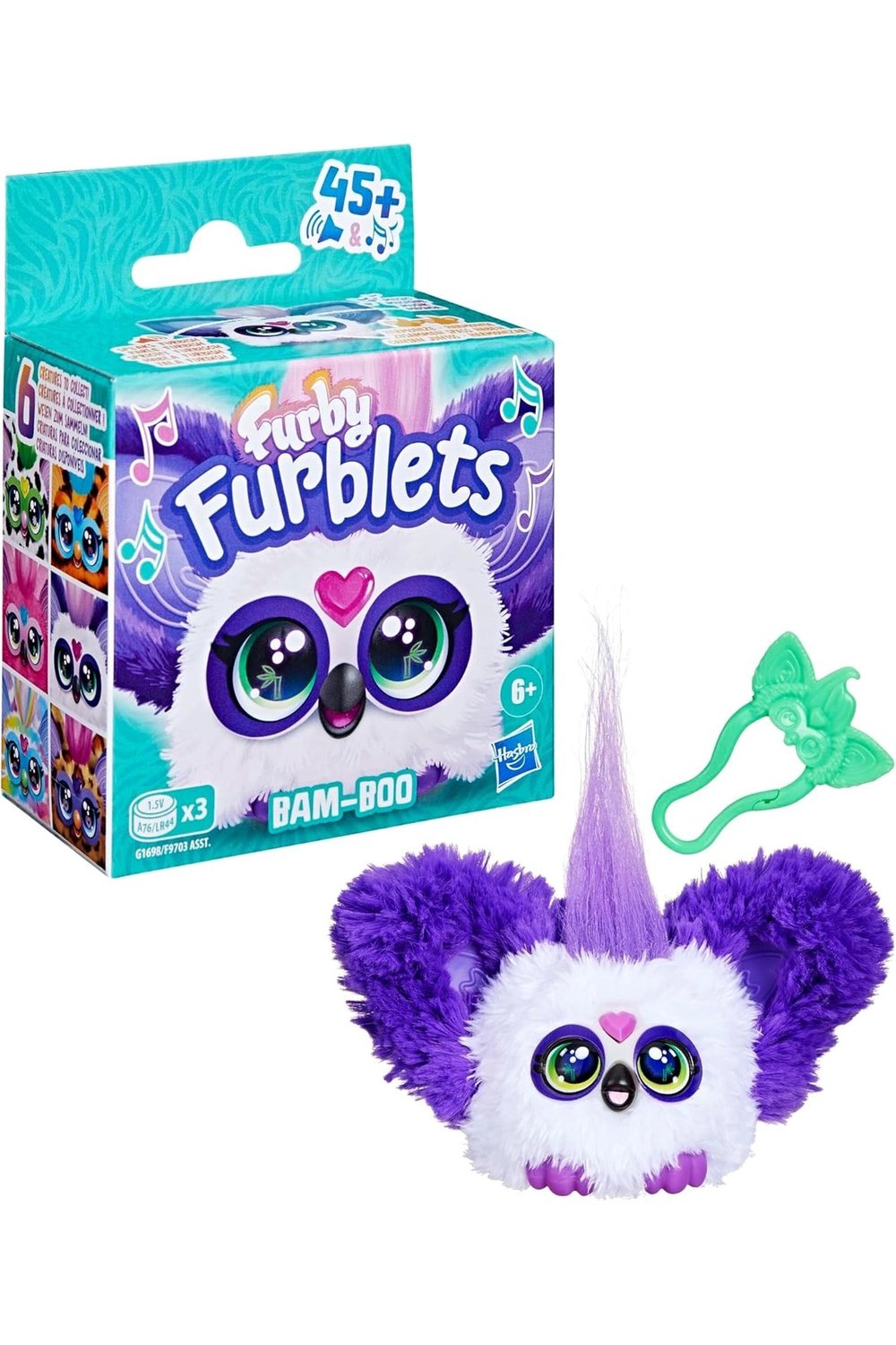 Furby Furblets BAM-BOO Elektronik Mini Peluş 45+ Sesli 6+ Yaş