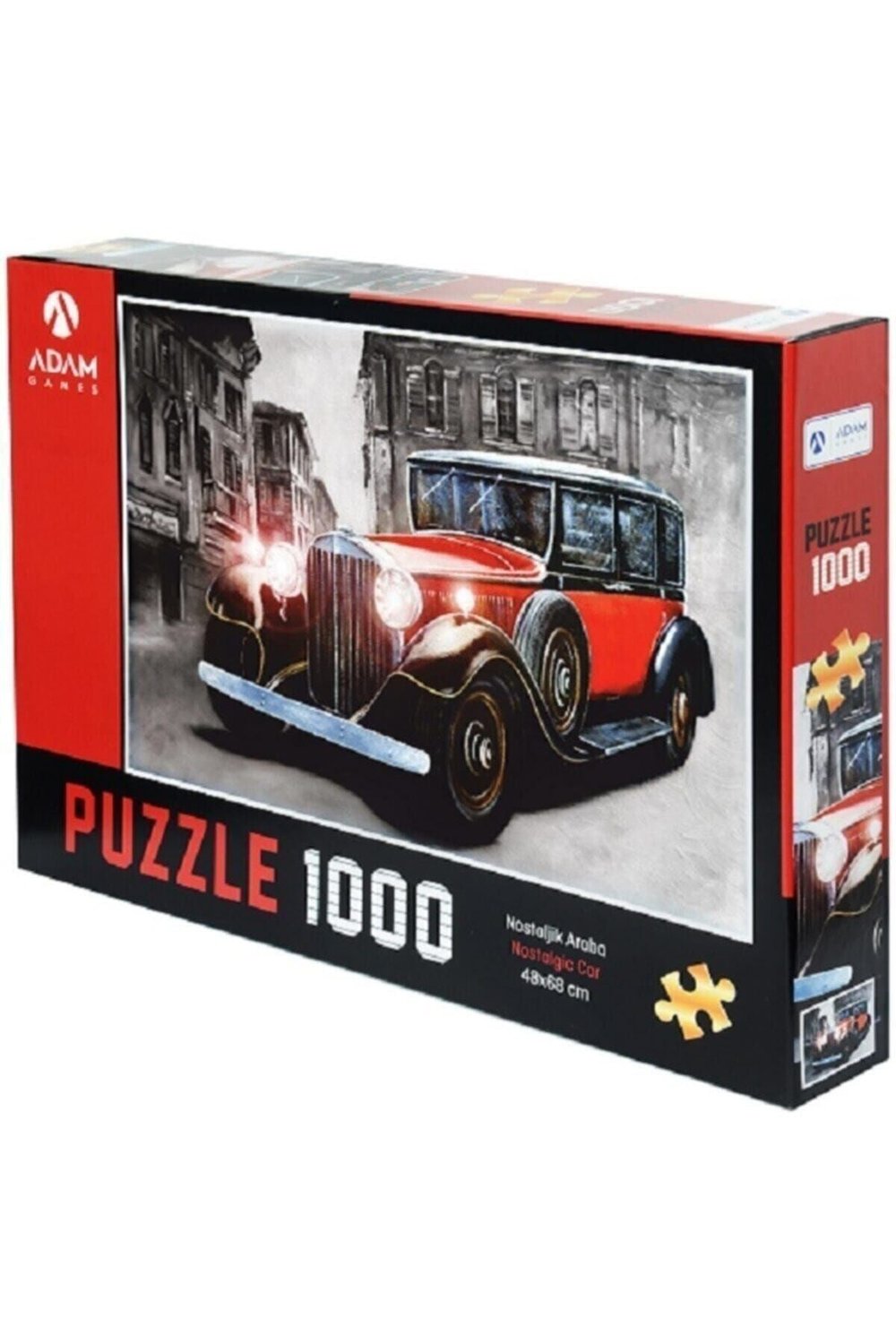 Hediye Puzzle Hediye Yap Boz Puzzle 1000 Parça B. Nostaljik Araba Adam G. 48*68