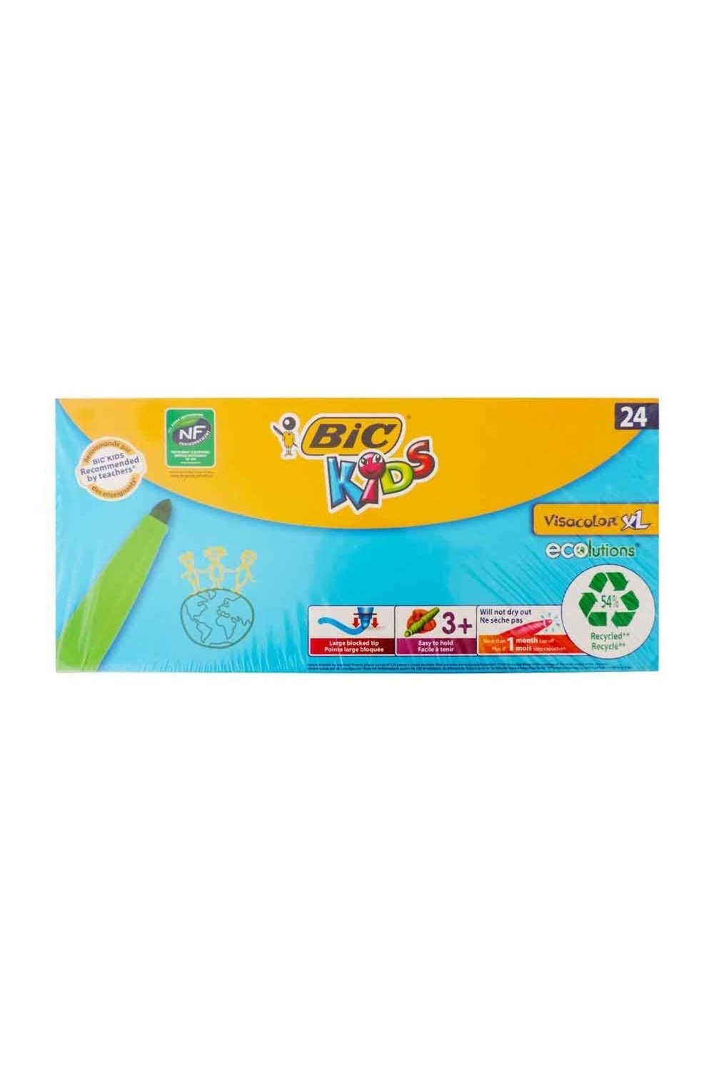JUMBO KEÇELİ BOYA KALEMİ YIKANABİLİR 24 RENK