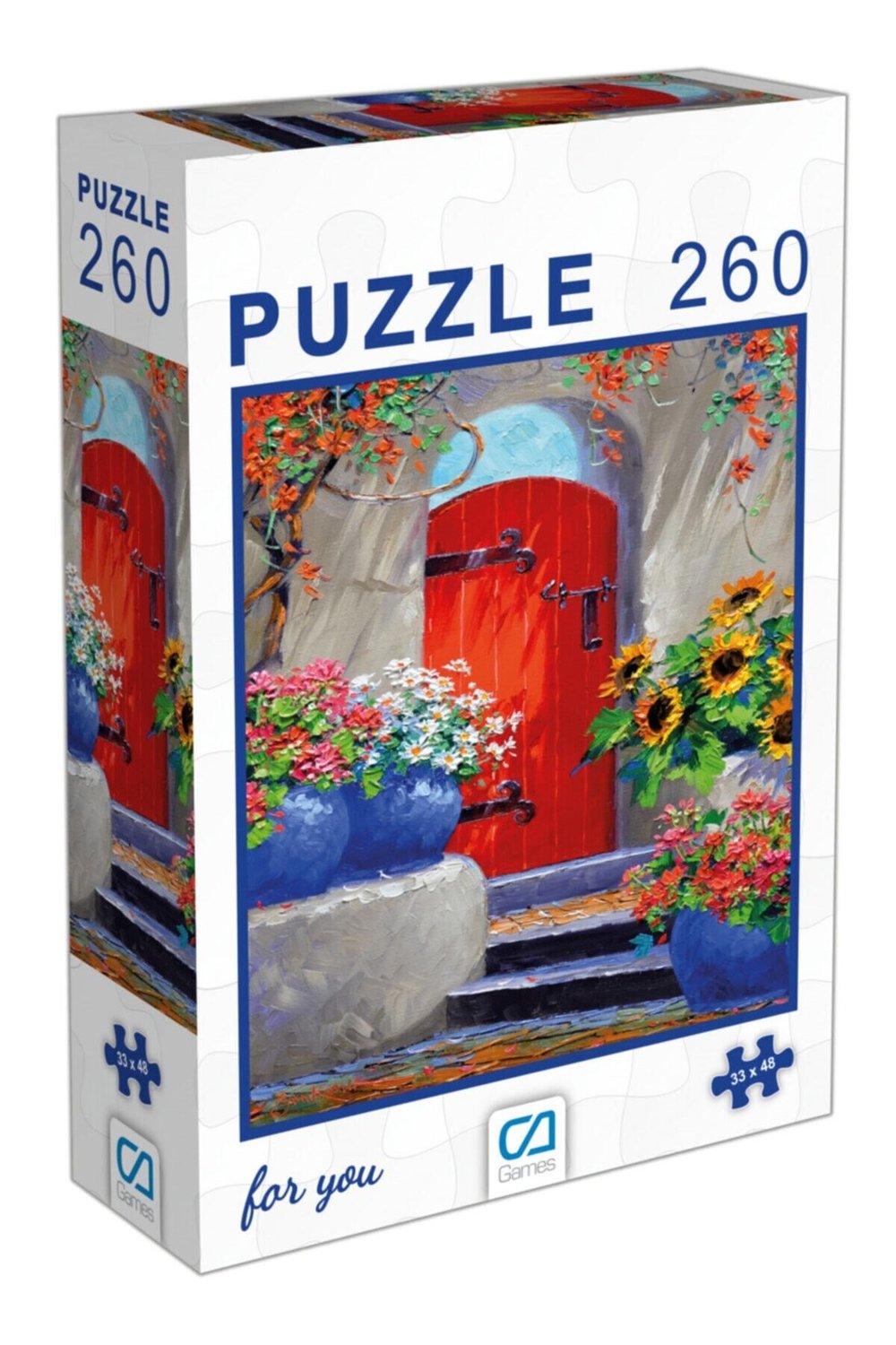 Kırmızı Kapı Puzzle 260 Parça 48 X 33 Cm