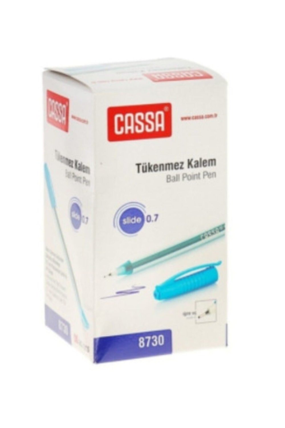 Tükenmez Kalem Slide 0,7 Mm Mavi 8730 (50 Li Kutu)