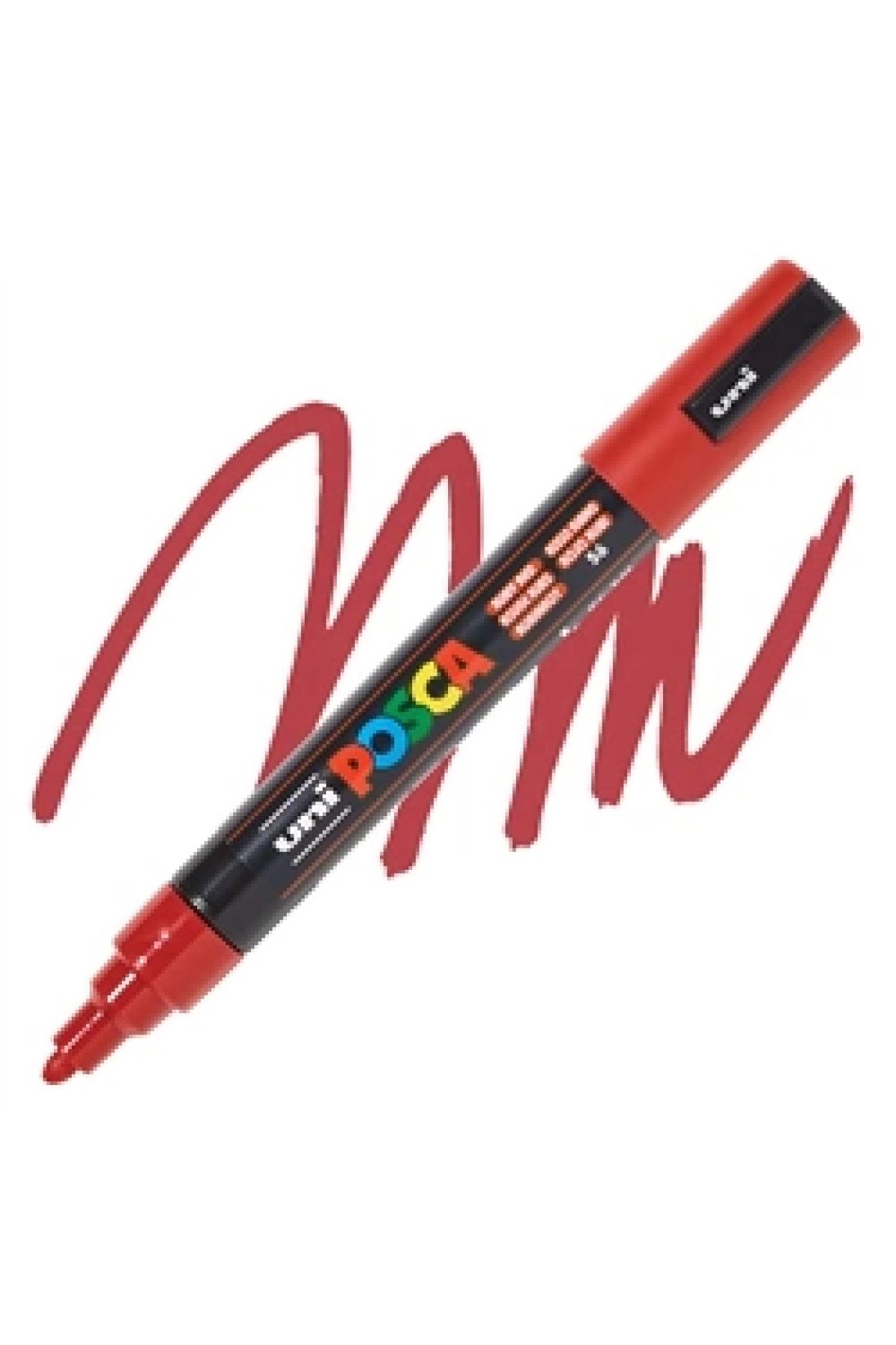 UNİ POSCA SU BAZLI POSTER MARKER PC-5M 1.8-2.5 YAKUT KIMIZI 56