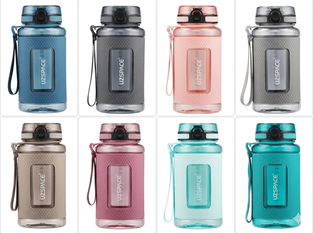 UZSPACE 1100 ML TRITAN SİLİKONLU MATARA 