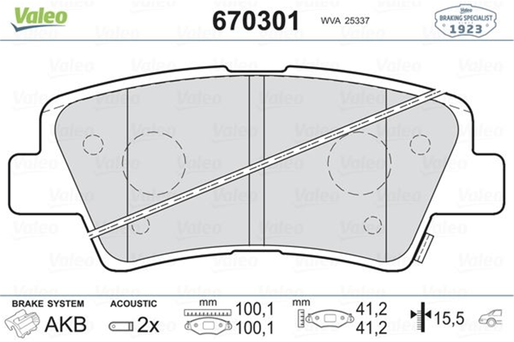 ARKA FREN BALATA HYUNDAI ACCENT BLUE 1.4L 1.6L benzinli 10-> 1.6L CRDi dizel 10-> / ELANTRA 1.6L D4FB 11-> / KIA RIO 1.4L D4FC dizel - 6 vites 14-> / SOUL 1.6L CVVT 09->