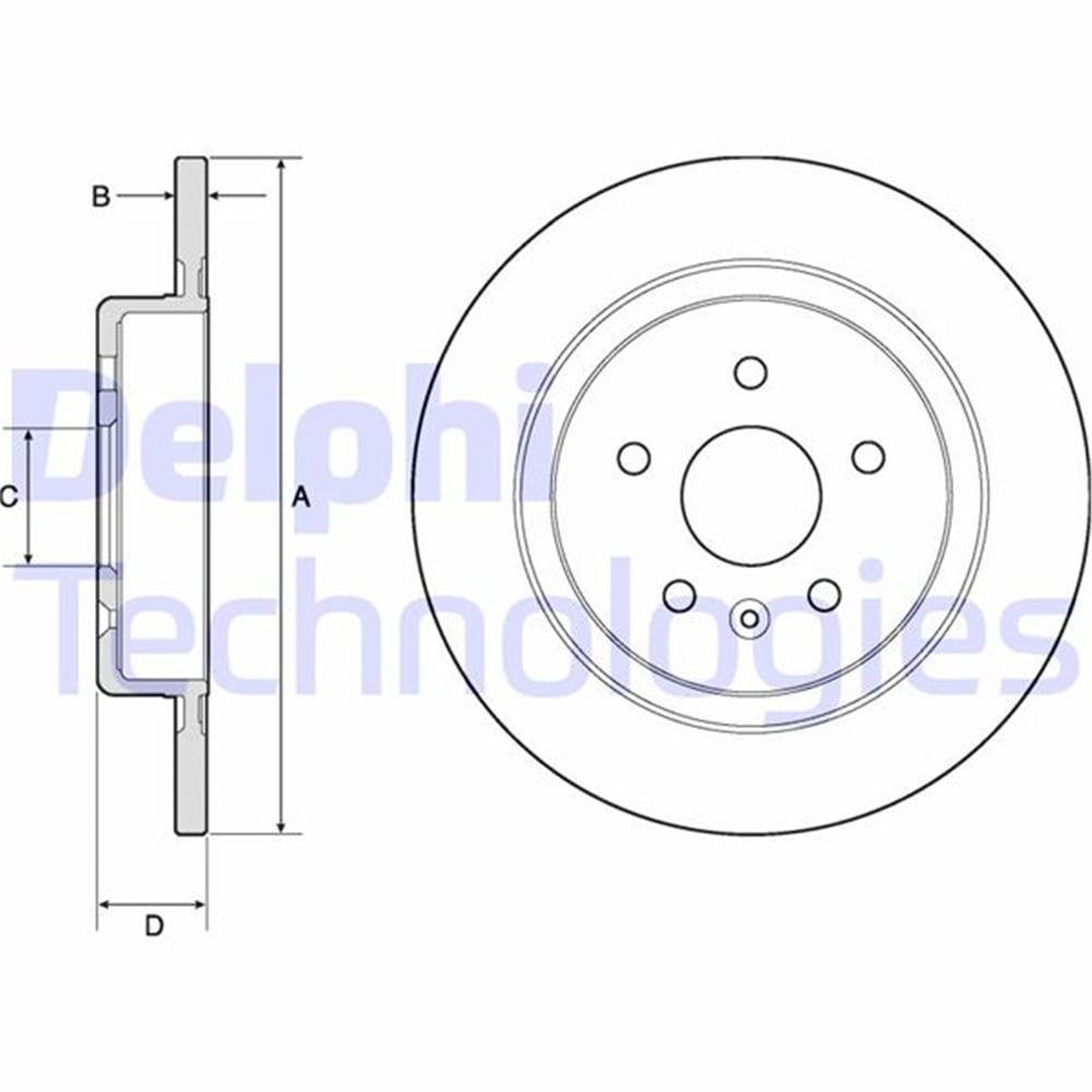 ARKA FREN DİSKİ OPEL ASTRA K 15>22 288x45x5 DOLU